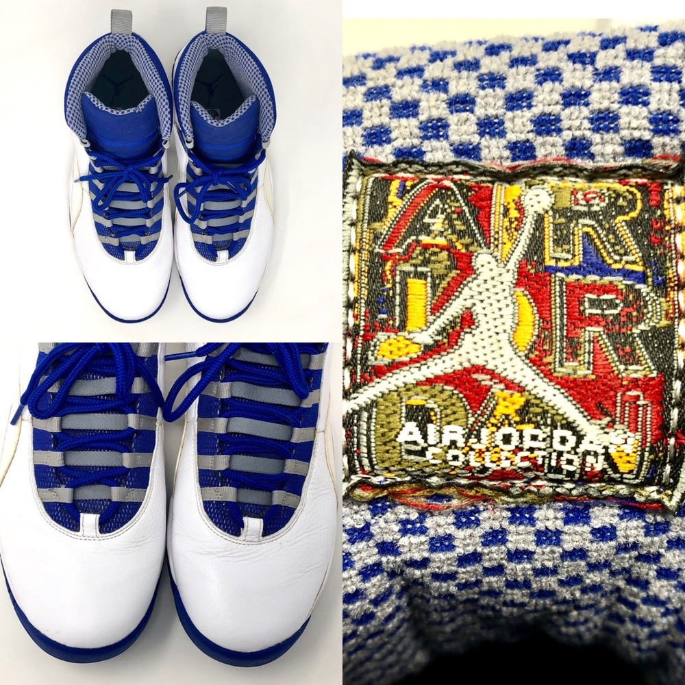 Nike Air Jordan Retro 10 TXT Old Royal 487214-107 - Picture 7 of 8